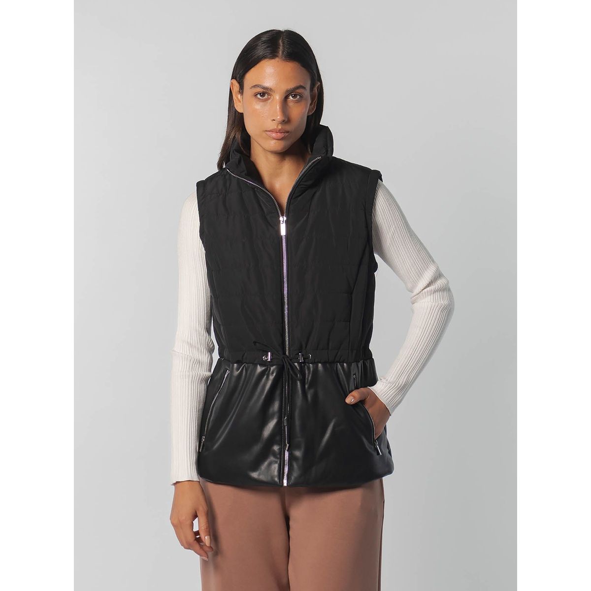 CALVIN KLEIN - CHALECO QLTD VEST W/PU BTM