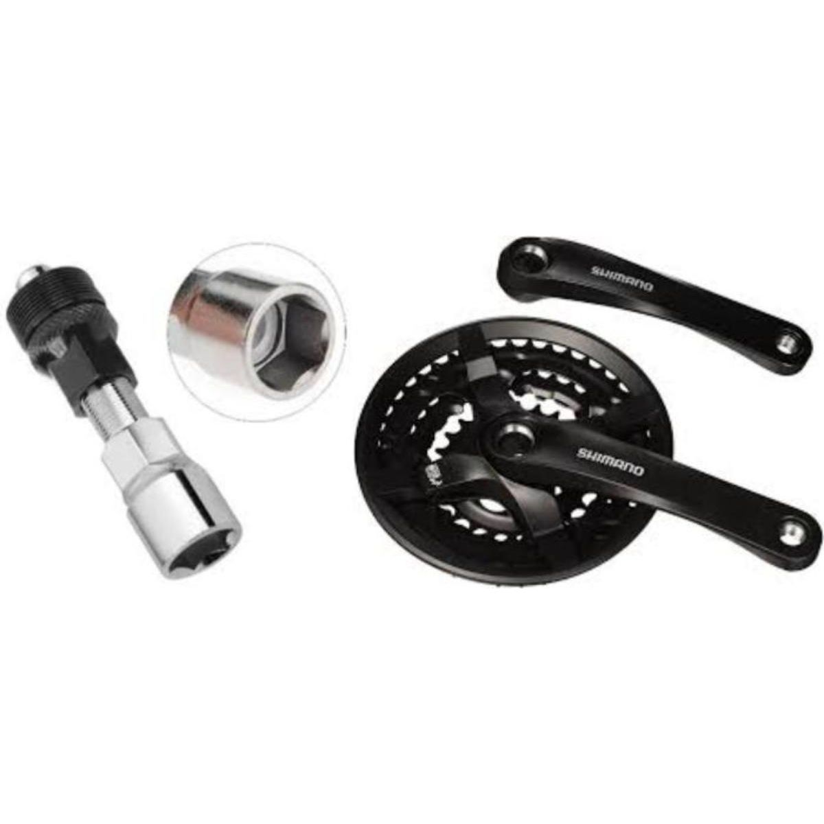 KMC - CATALINA SHIMANO TRIPLATO + EXTRACTOR DE BIELA PARA BICICLETA