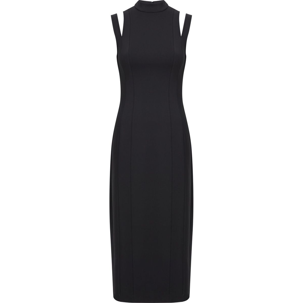 CALVIN KLEIN - VESTIDO TECHNICAL KNIT CUT OUT DRESS