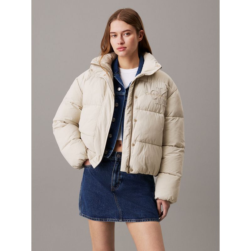 CALVIN KLEIN - CASACA CHENILLE MONOLOGO PUFFER