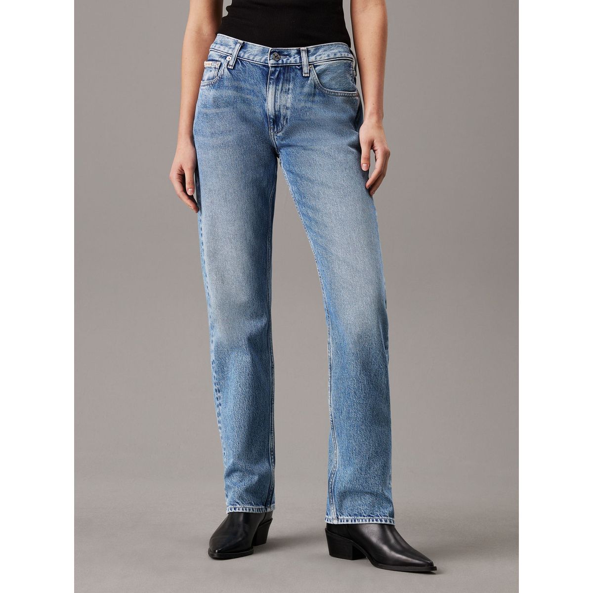 CALVIN KLEIN - JEAN LOW RISE STRAIGHT