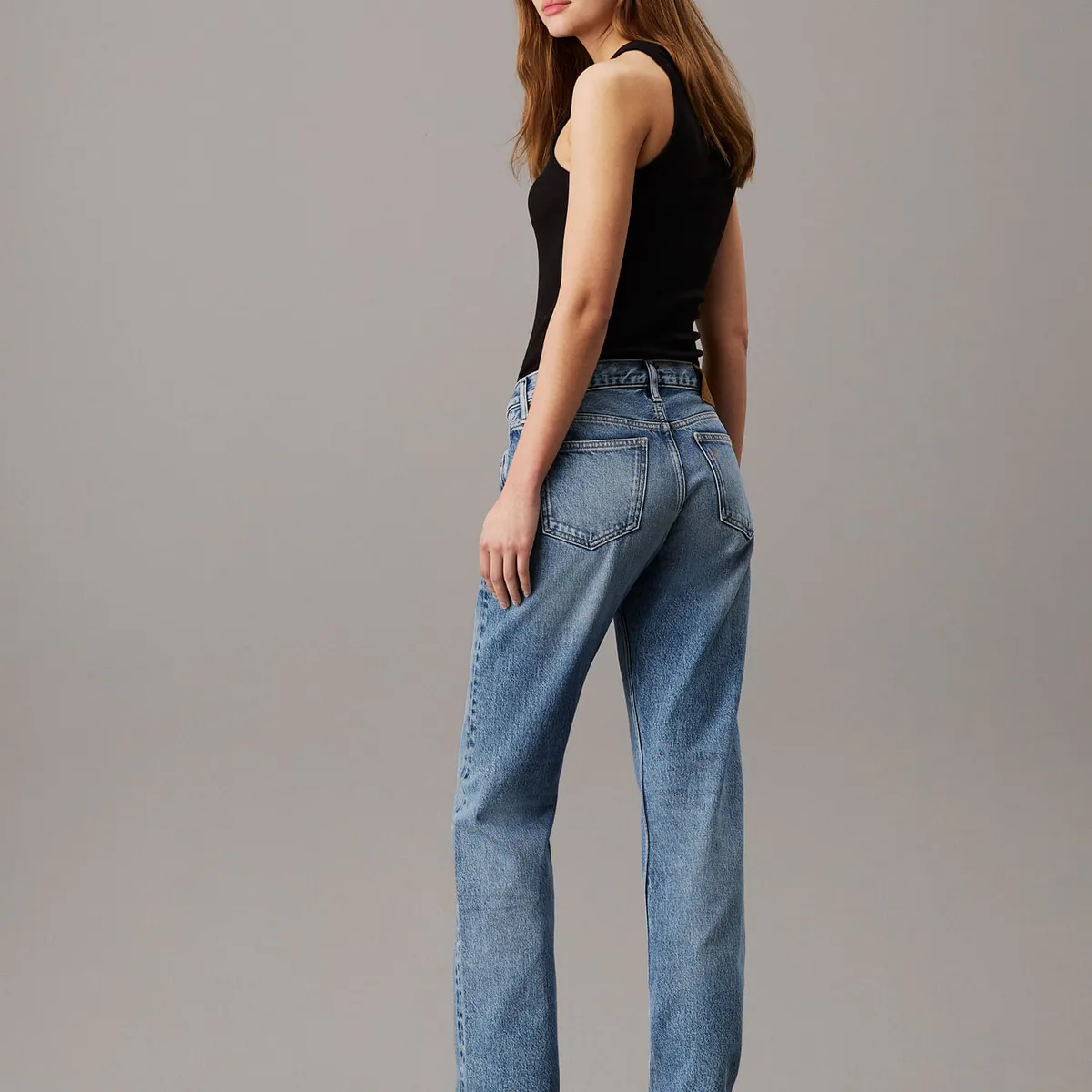 CALVIN KLEIN - JEAN LOW RISE STRAIGHT