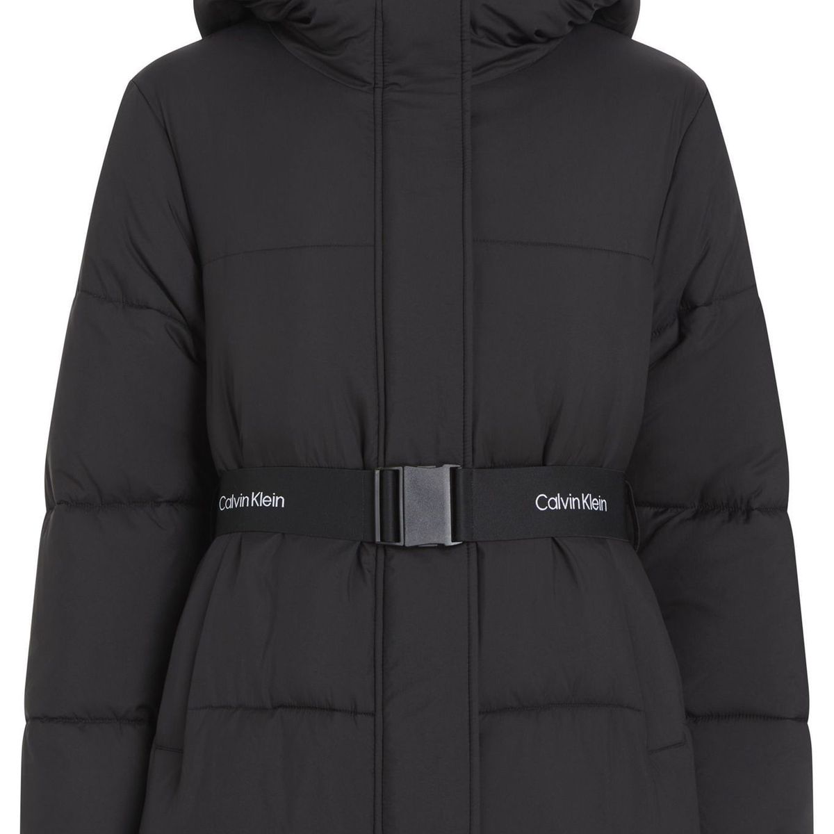 CALVIN KLEIN - CASACA LOGO BELT SHORT PUFFER
