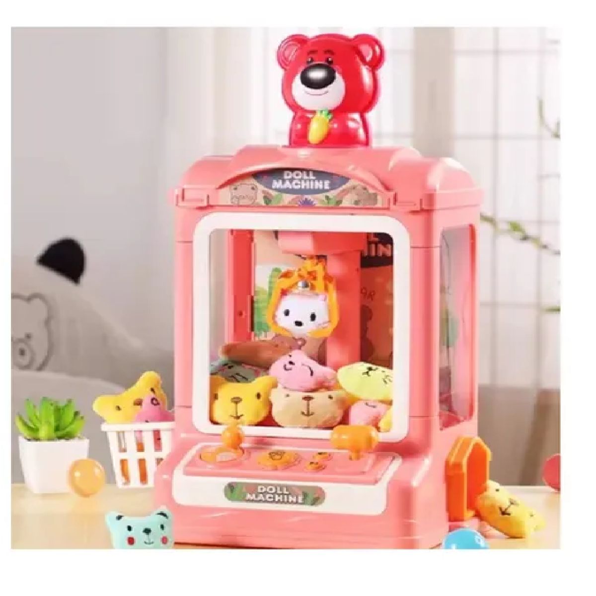 GENERICO - Juguete Mini Maquina Saca Peluche Garra Doll Machine