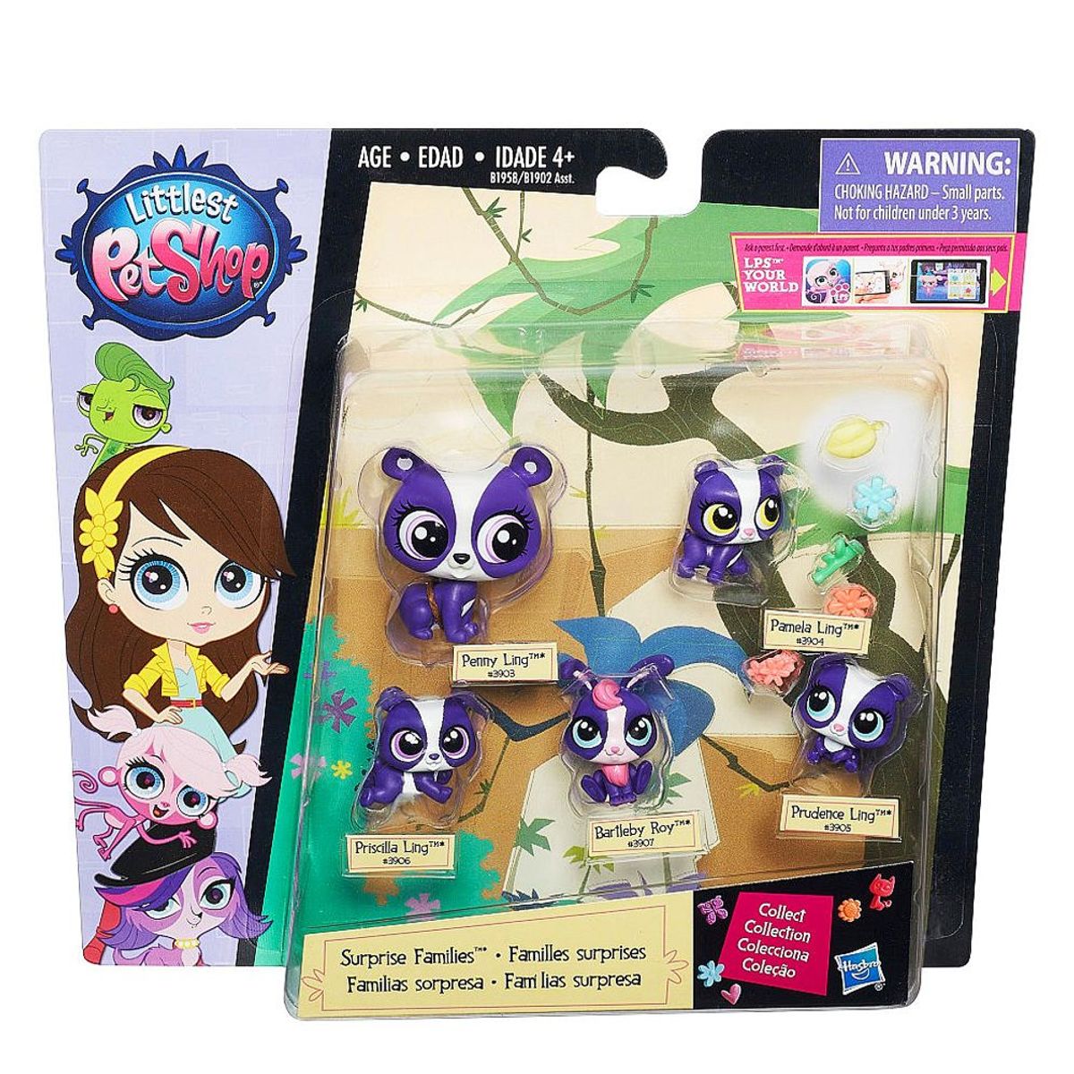 LITTLEST PET SHOP - Pack de Mini Mascotas Familias Sorpresa