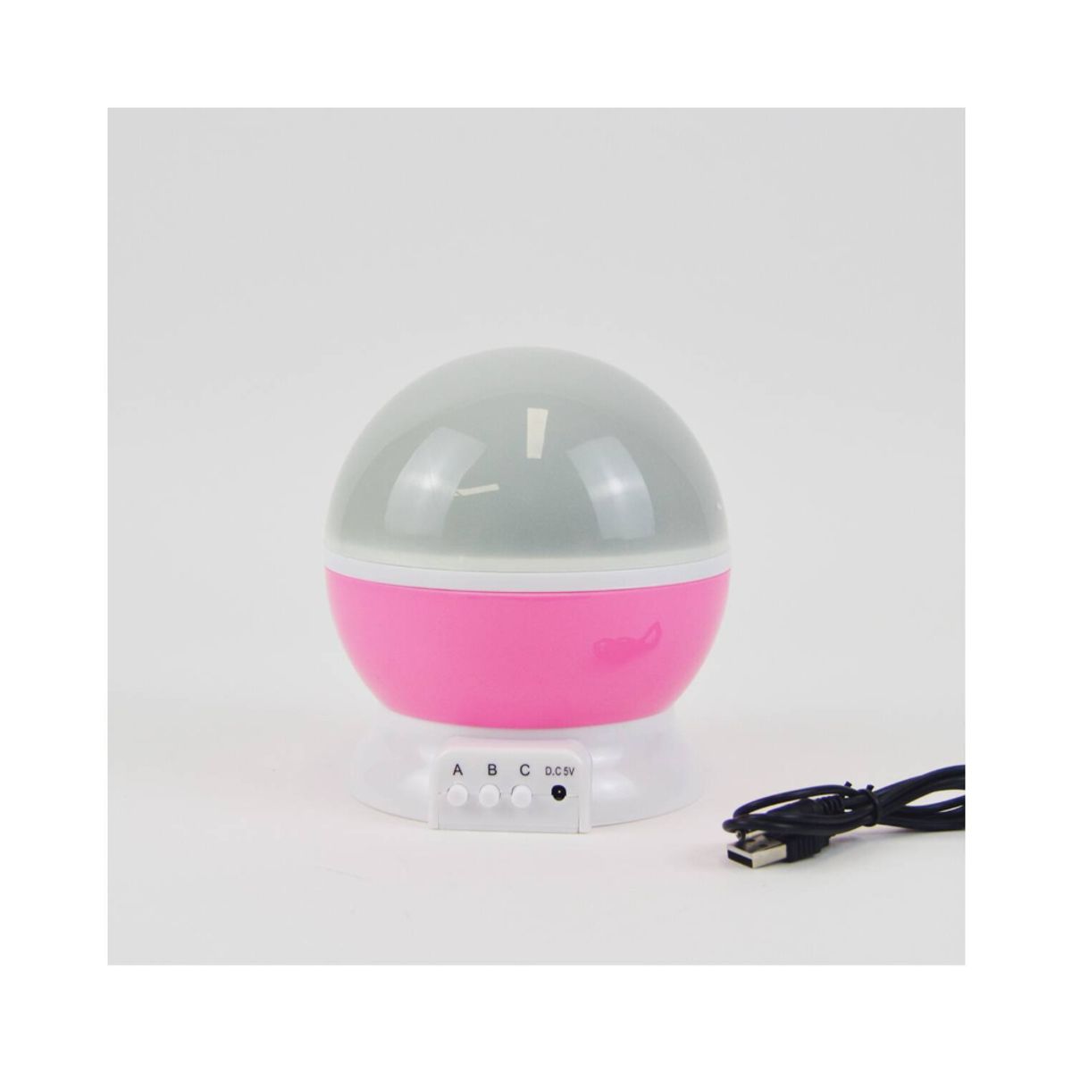 GENERICO - Lámpara Proyector De Estrellas Y Lunas Giratorio - Rosado