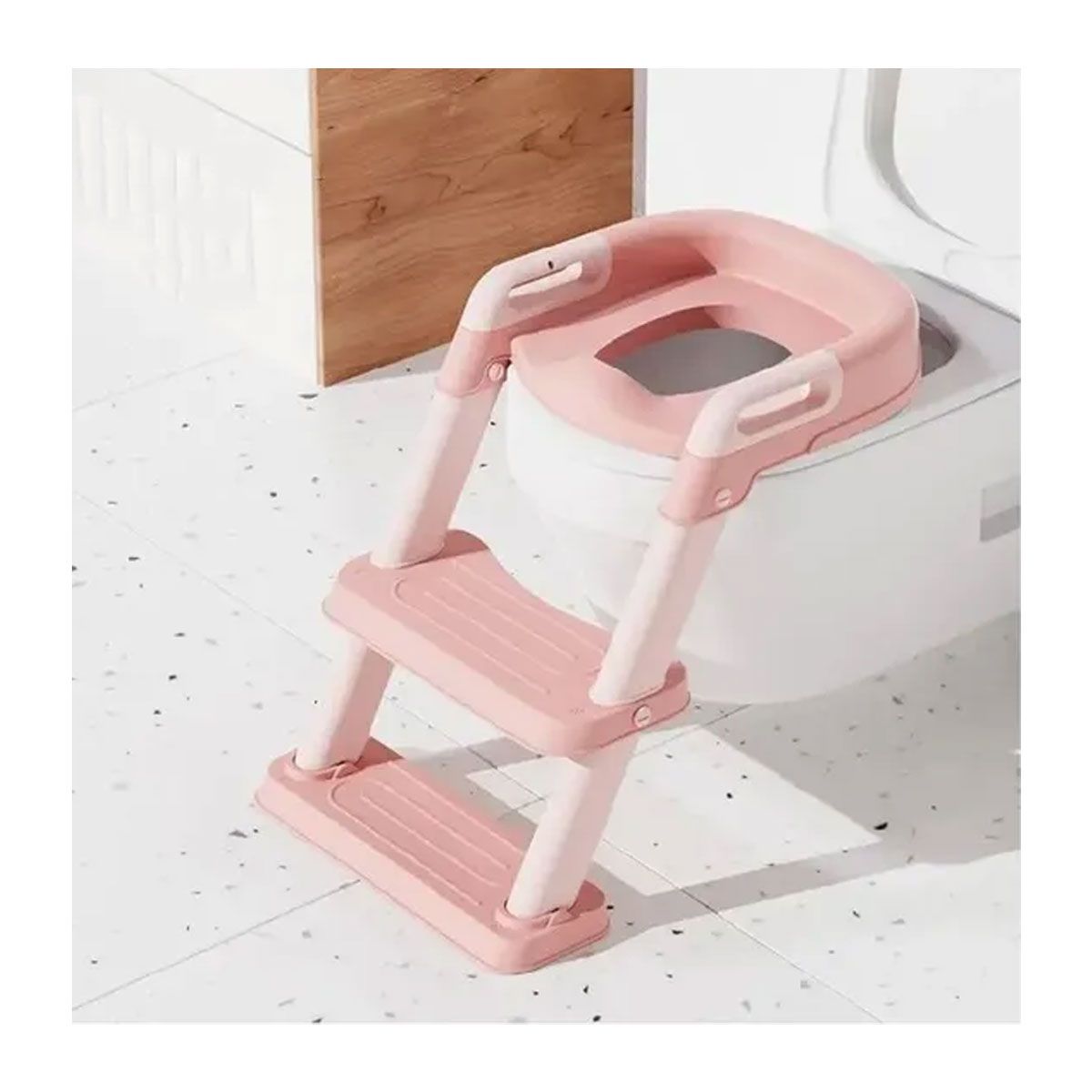 GRETAIL - Inodoro Bacín Asiento Infantil Niño Con Escalera Rosado