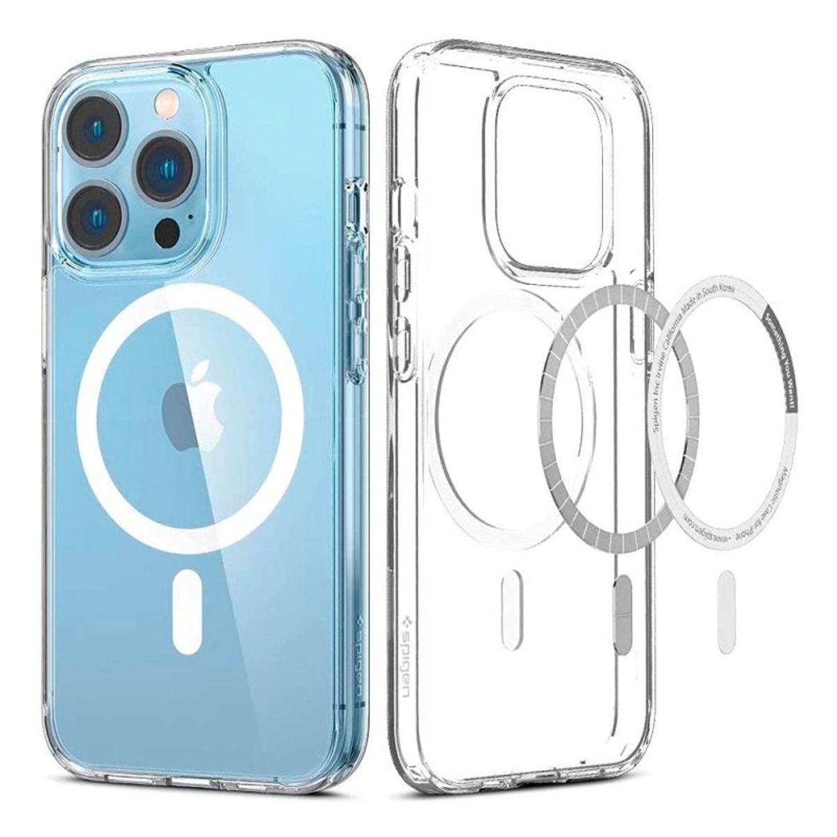 SPIGEN - Case Premium iPhone 13 Pro Spigen Magsafe Transparente Antiamarilleo