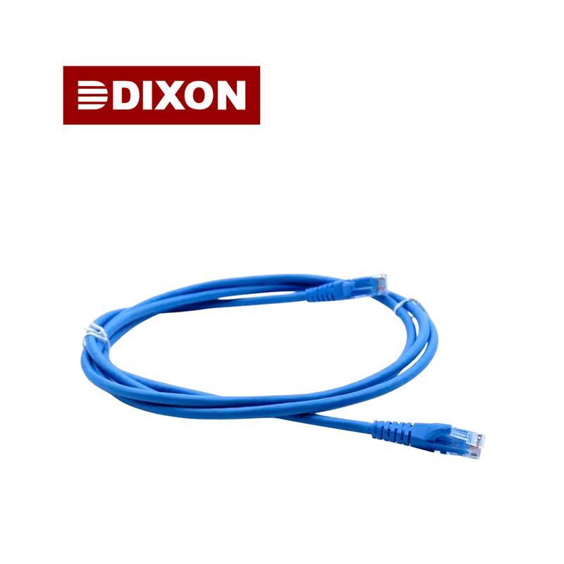 DIXON - Cable Patch Cord Dixon 2Metros UTP Cat.5e 24 AWG COBRE LSZH RoHS Azul