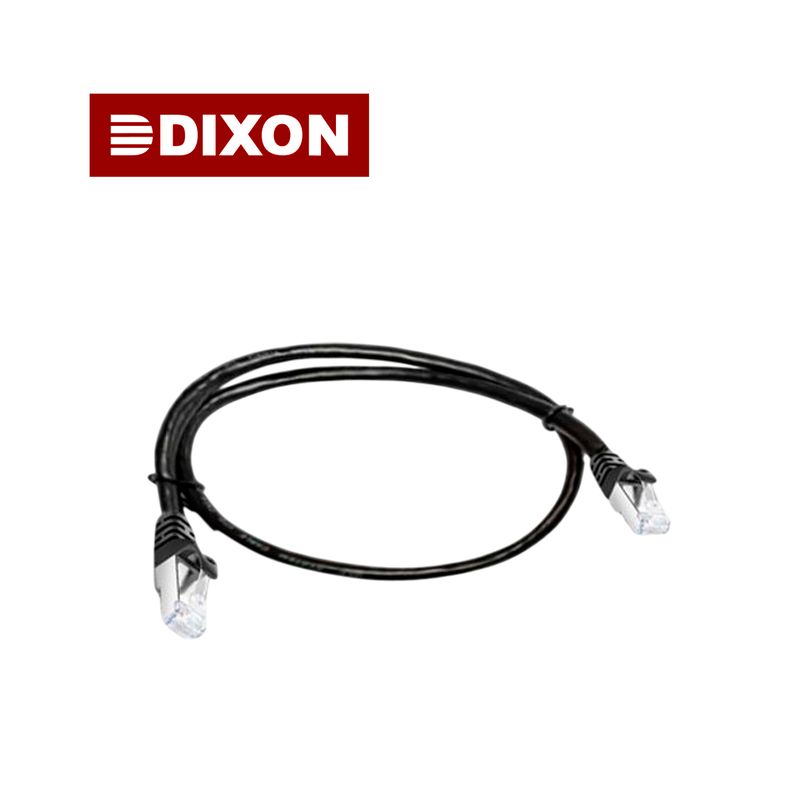 DIXON - Cable Patch Cord Dixon 1 Metro UTP Cat.5e 24 AWG COBRE LSZH RoHS Negro
