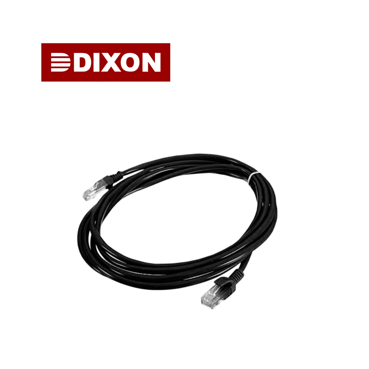 DIXON - Cable Patch Cord Dixon 3Metros UTP Cat.5e 24 AWG COBRE LSZH RoHS Negro