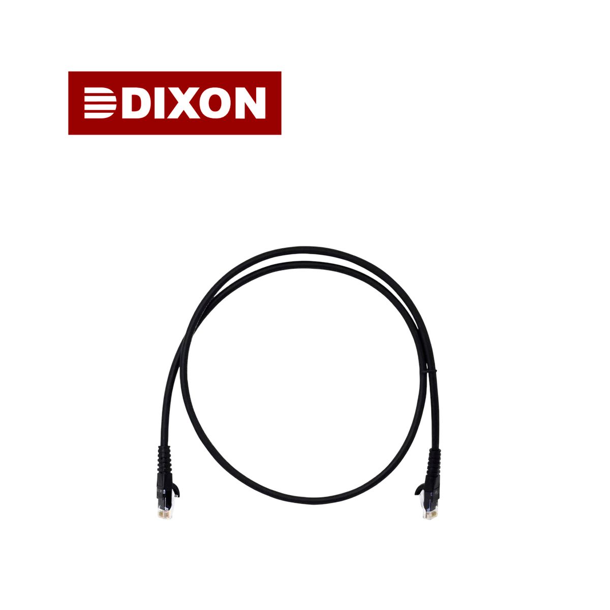 DIXON - Cable Patch Cord Dixon 1 Metro UTP Cat. 6 24 AWG COBRE LSZH RoHS Negro