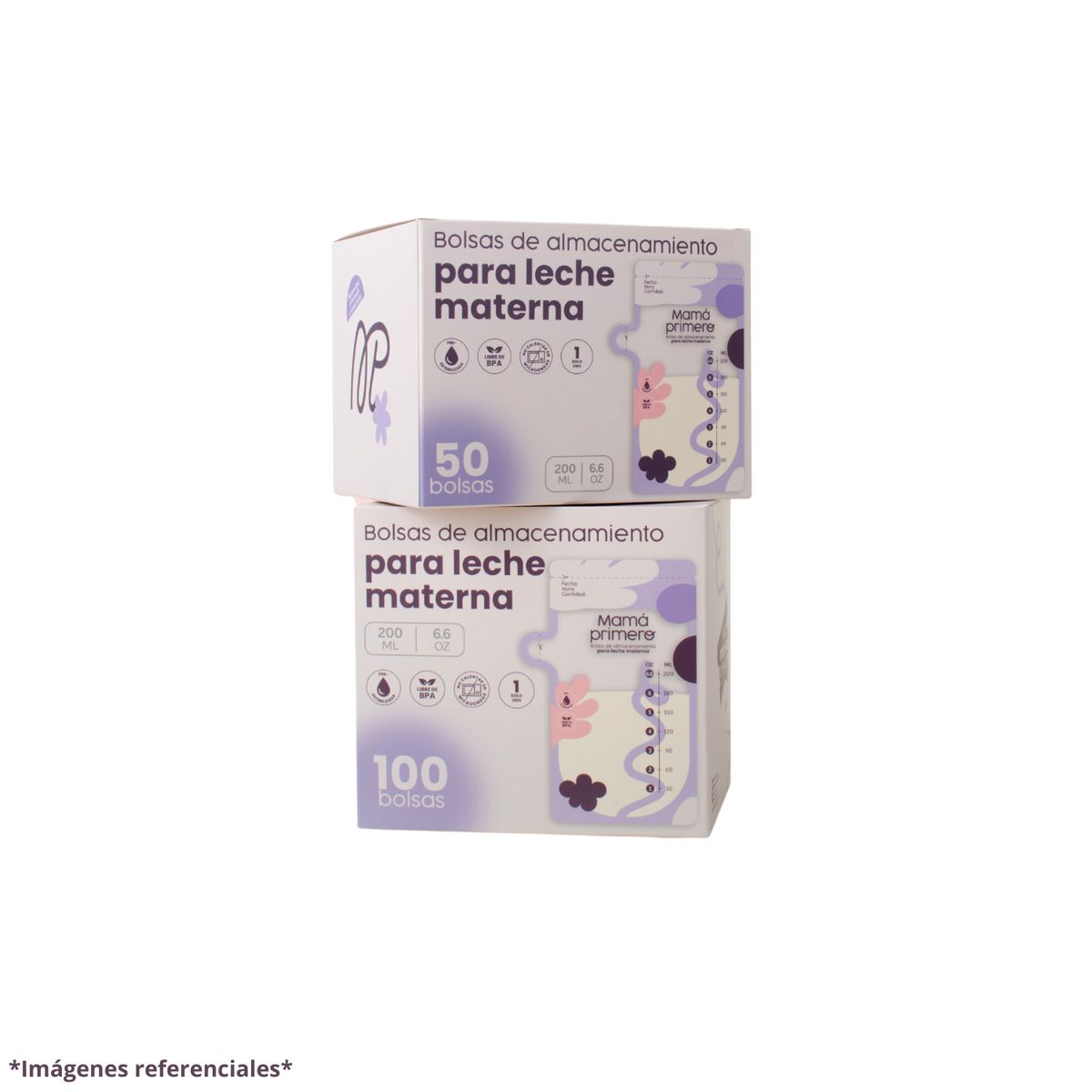 GENERICO - Bolsas para almacenar leche Materna - Paquete de 150 U