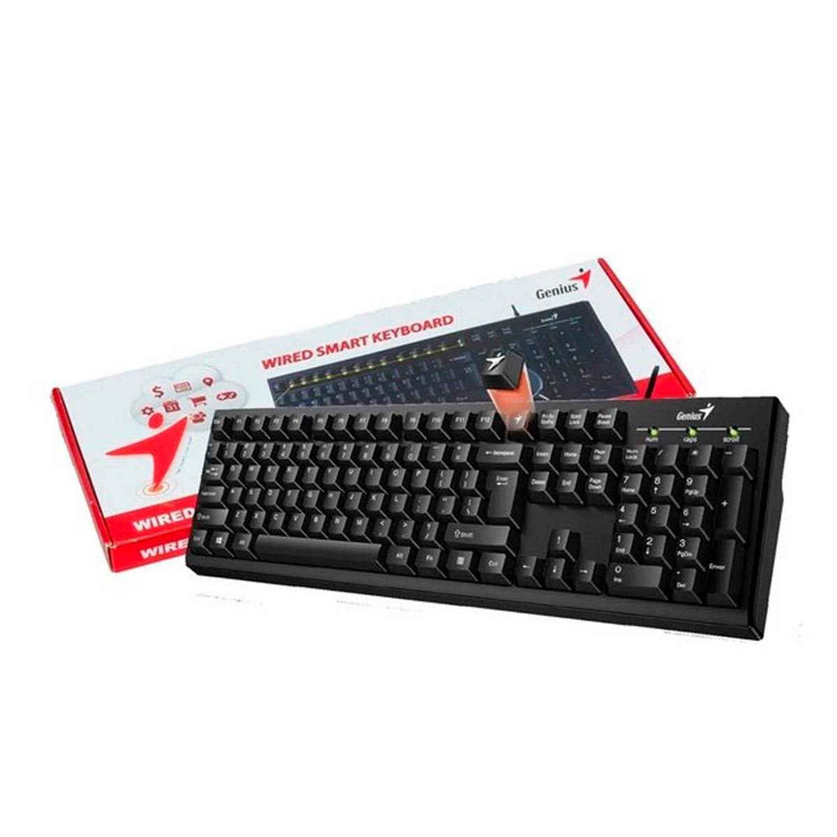GENIUS - Teclado Genius Smart Kb-100 Usb Sp Black