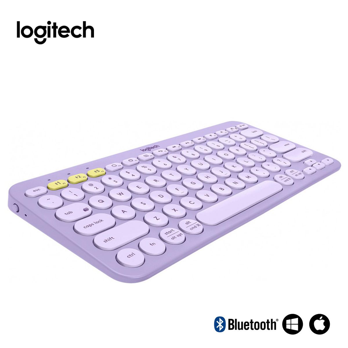 LOGITECH - Teclado Bluetooth Multidispositivo Inalámbrico K380 Lavanda