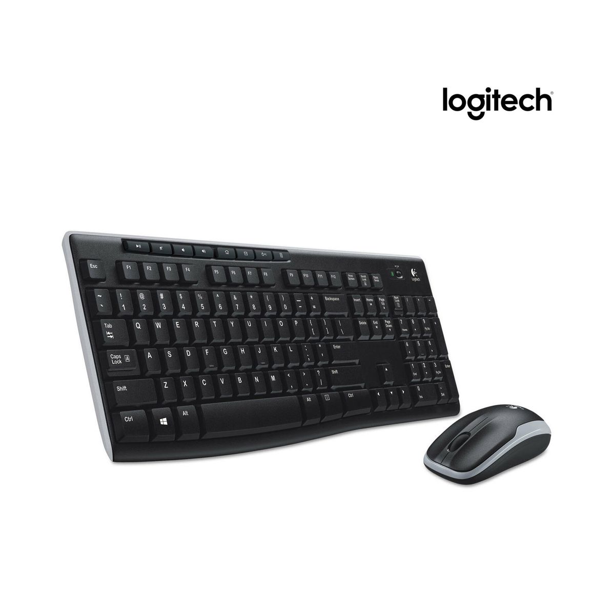 LOGITECH - Kit Teclado y Mouse MK270 Inalámbrico Negro