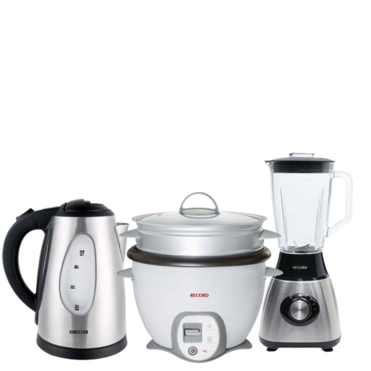 RECORD - Pack Hogar Sazón Completa- Olla Arrocera + Licuadora +  Hervidor