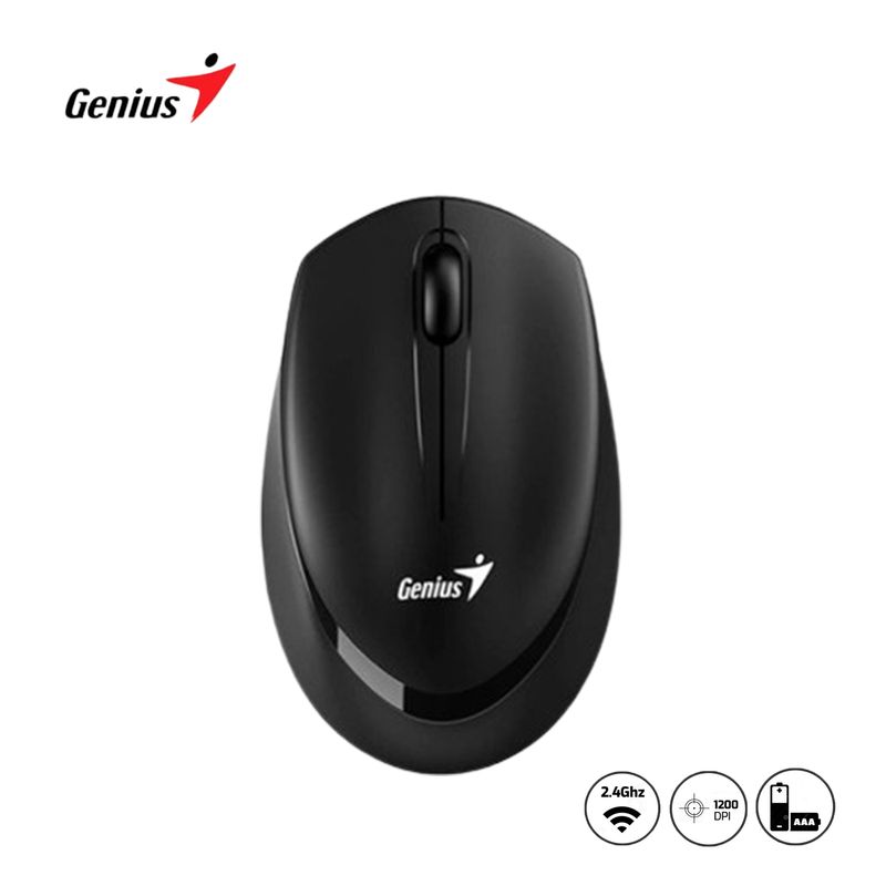 GENIUS - Mouse Inalambrico NX-7009 Blueeye 1200 dpi Negro
