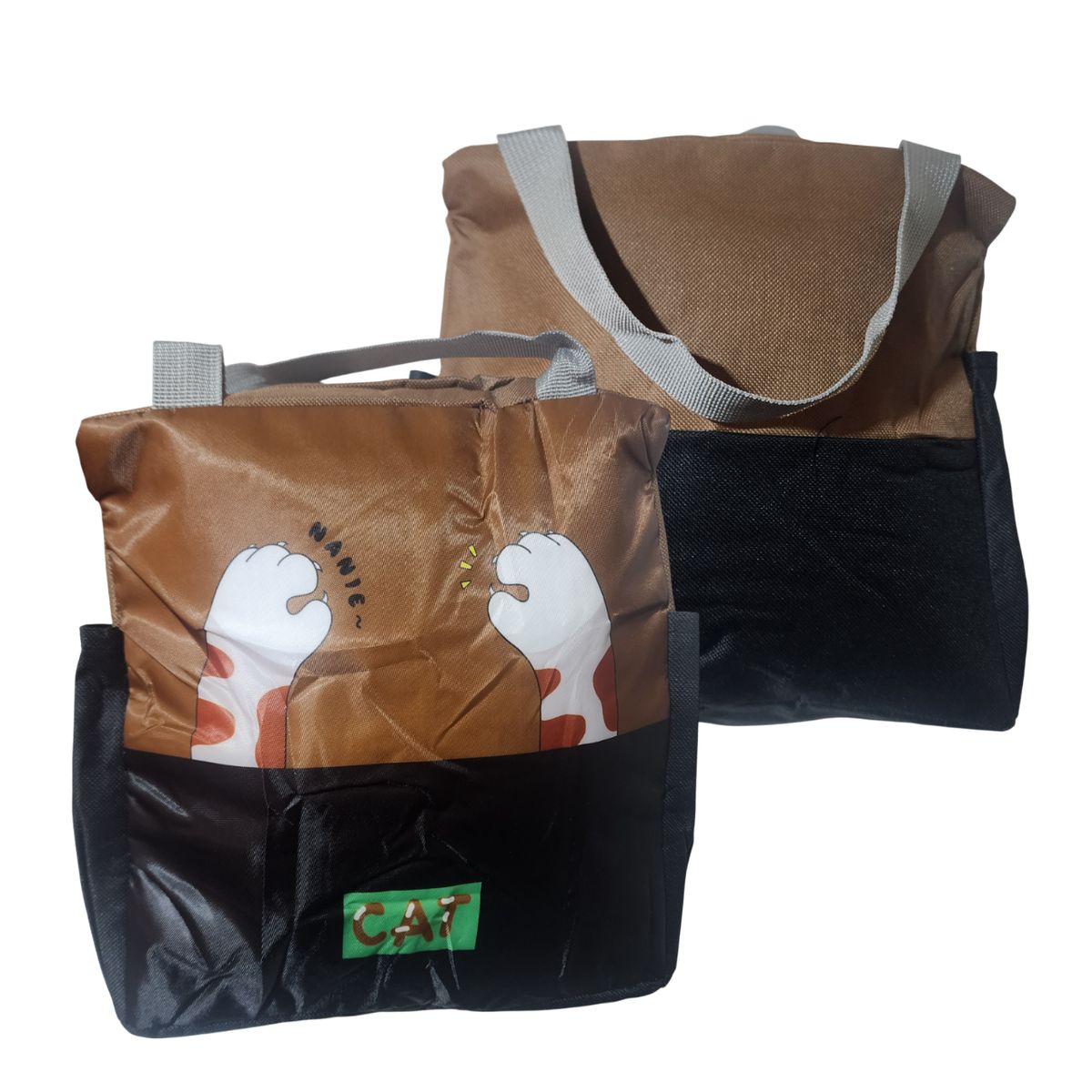 GENERICO - Lonchera Marrón Bolso Para alimentos con diseño Kawaii