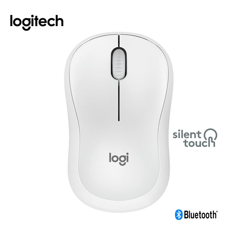 LOGITECH - Mouse Inalámbrico M240 Blueth Silent Touch ambidextro Blanco