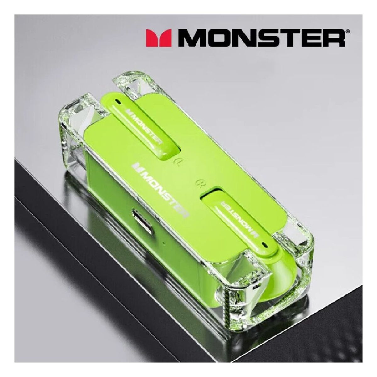MONSTER - Audífonos Bluetooth Gamer Monster XKT08 Verde