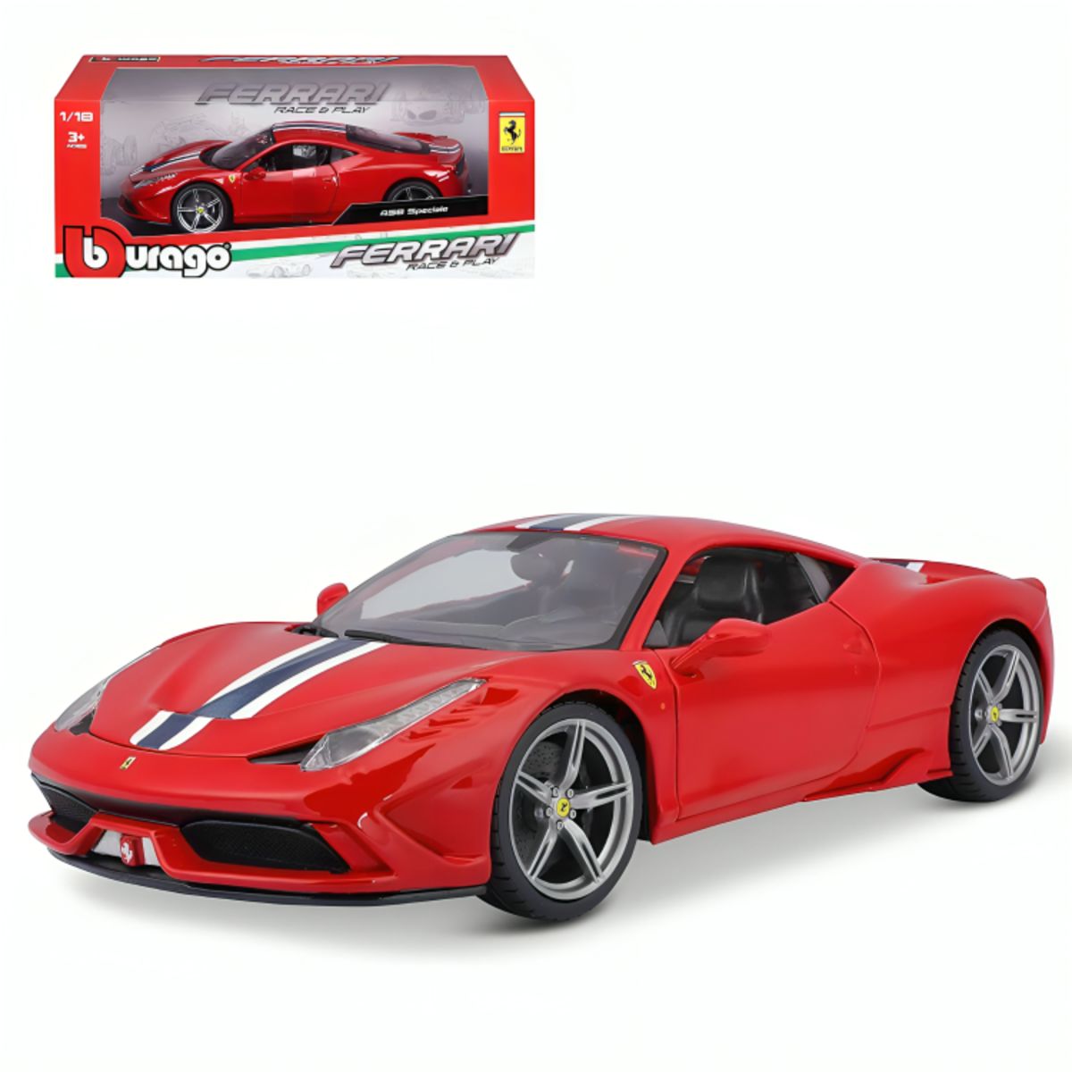 BBURAGO - Auto Coleccionable 1/18 Ferrari R&P 458 Speciale