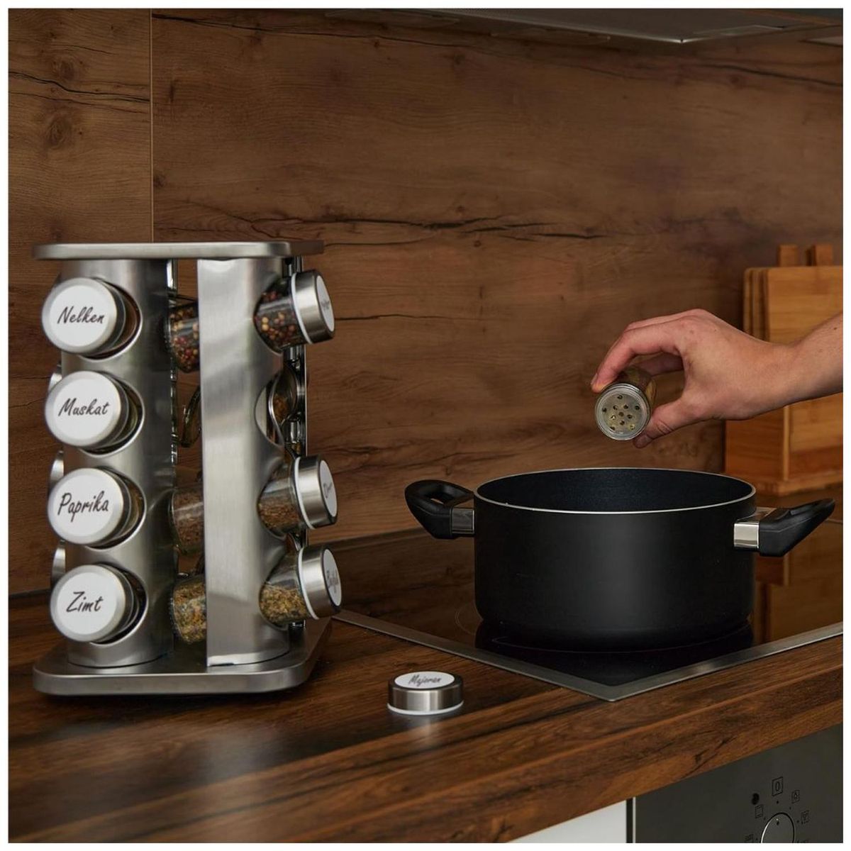 GENERICO - Organizador de Condimentos Condimentero Giratorio 16 Frascos