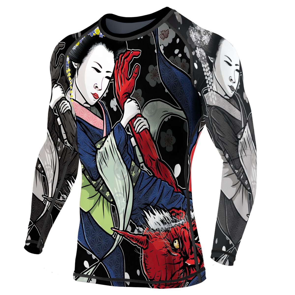 GENERICO - Rashguard Polo Licra Compresor Hombre palanca de brazo