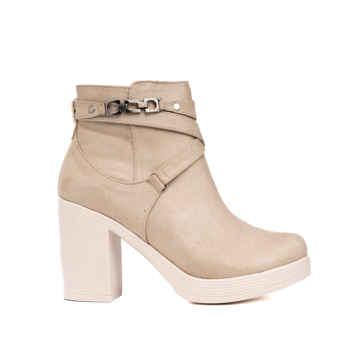 NEBULA - Botines Champeta - Nébula - Nude Gamuza
