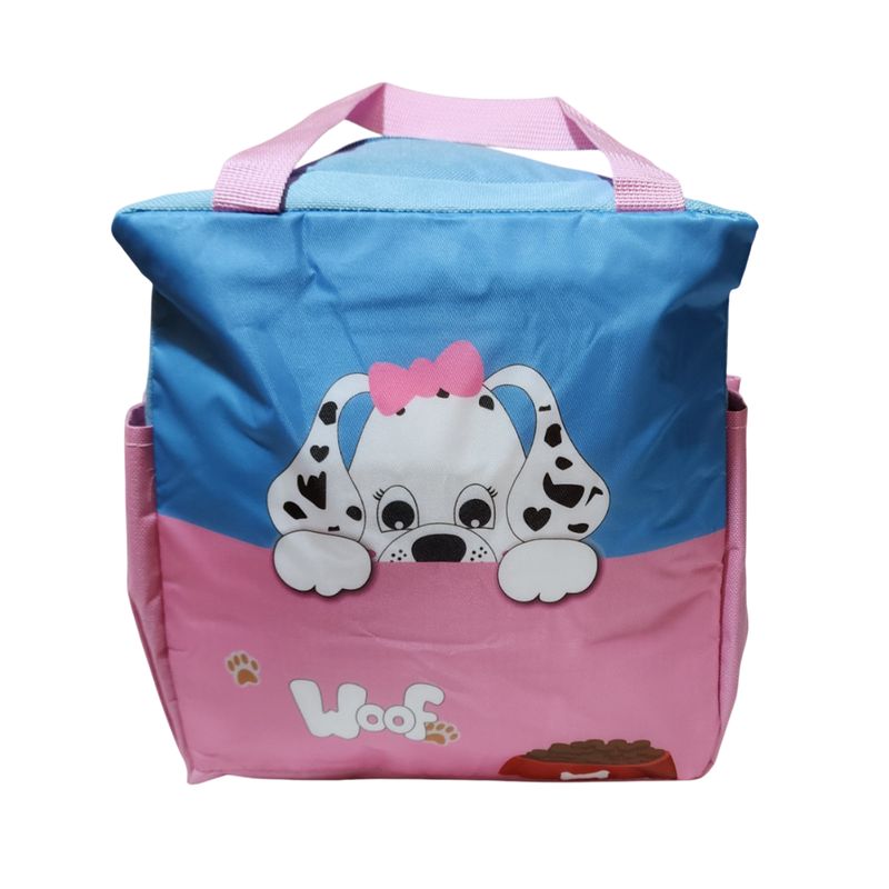 GENERICO - Lonchera Bolso Rosado Para alimentos con diseño infantil