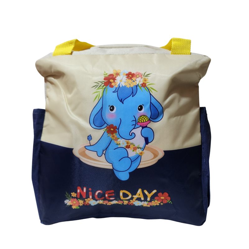 GENERICO - Lonchera Bolso Azul Para alimentos con diseño infantil