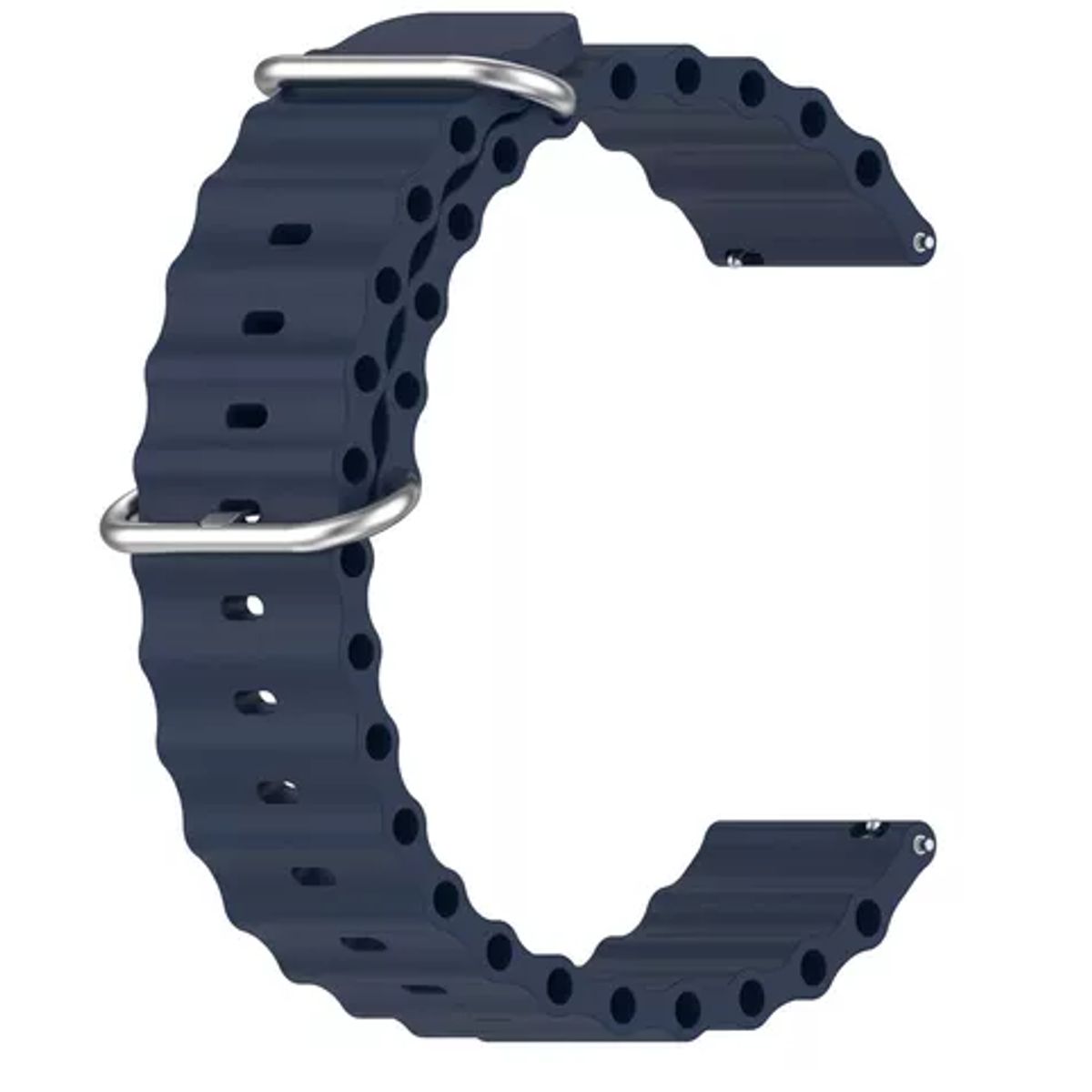 GENERICO - Correa Silicona Ocean para SAMSUNG WATCH 4 - Azul Marino