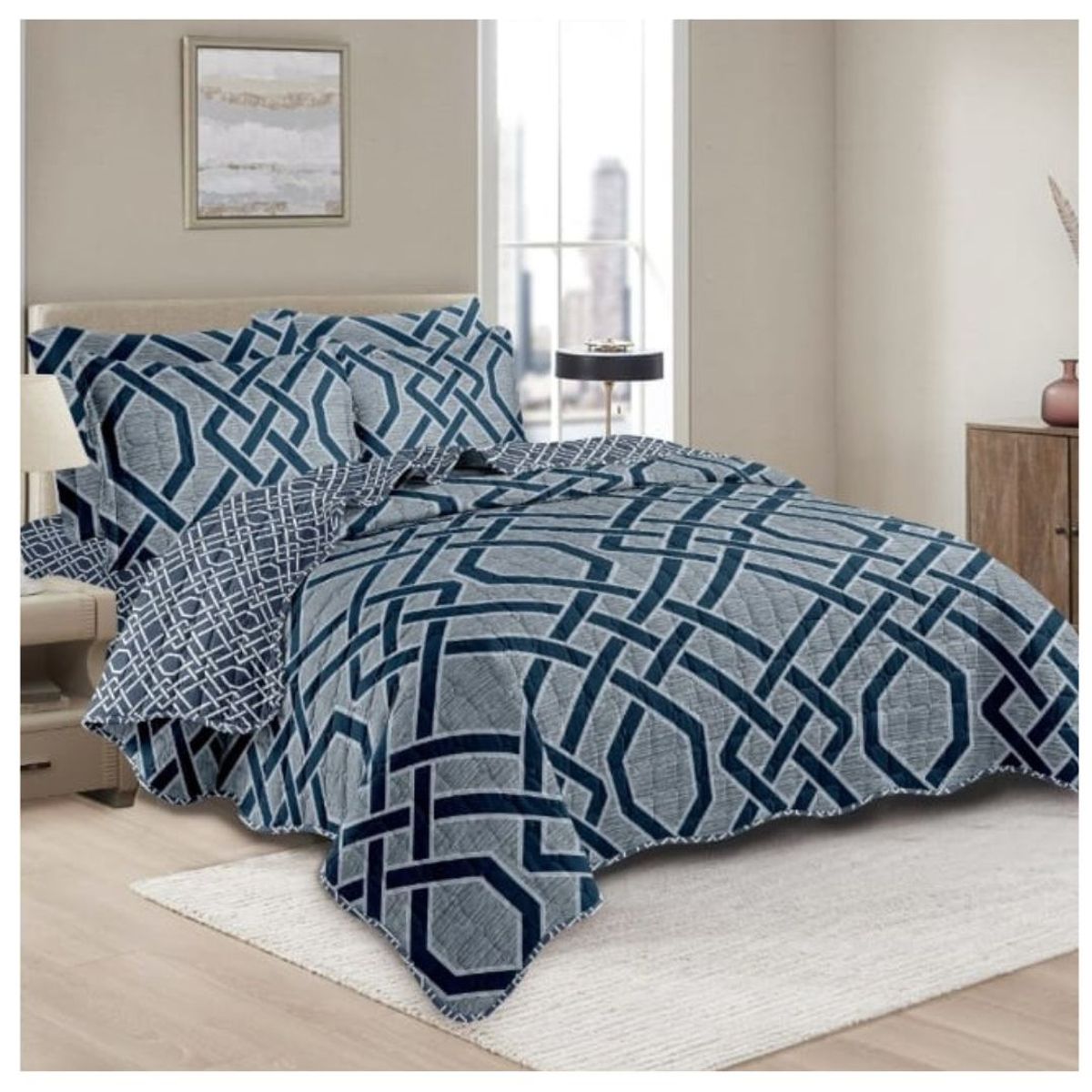 GOLDSUN - CUBRECAMA GOLDSUN EN 3 PIEZAS DE 2 PLAZAS