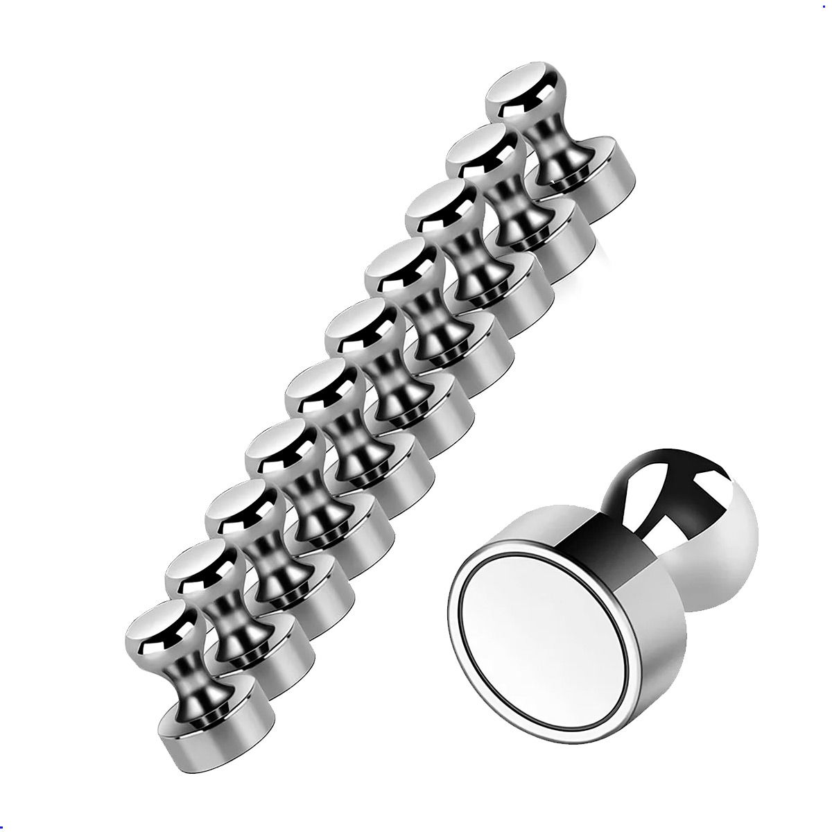 GENERICO - Imán De Neodimio Base Magnetics Redondo Sujetador Pack 10 unid