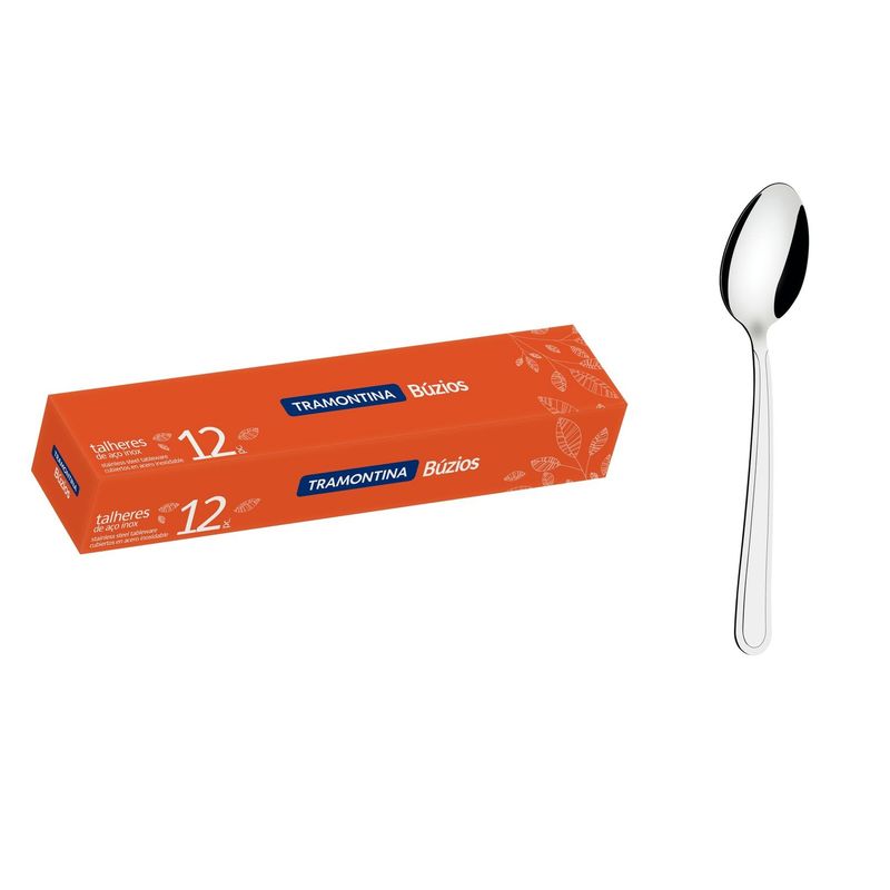 TRAMONTINA - CUCHARA DE MESA TRAMONTINA BUZIOS X 12 PIEZAS