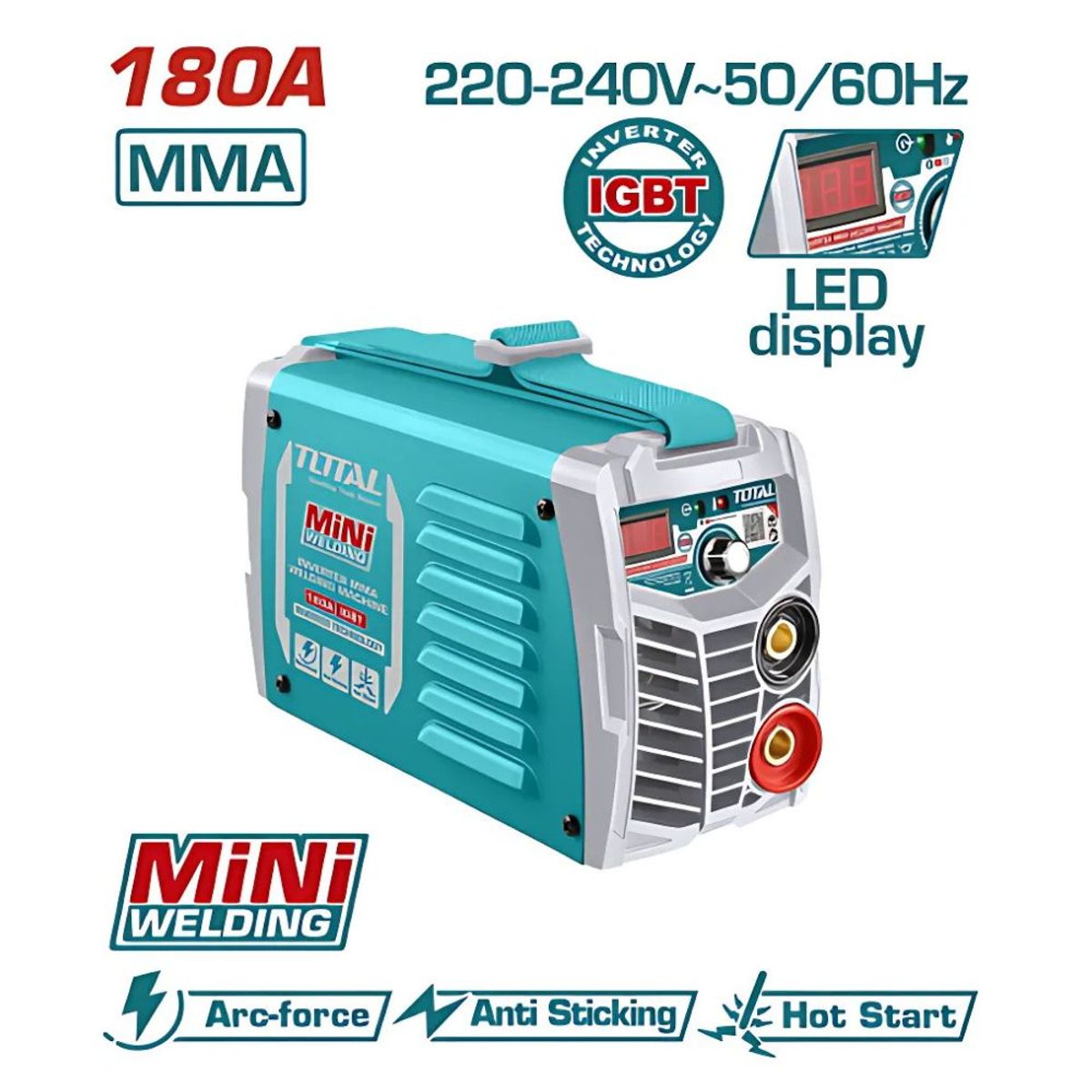 TOTAL TOOLS - Máquina de soldadura MMA con inversor - TW218016