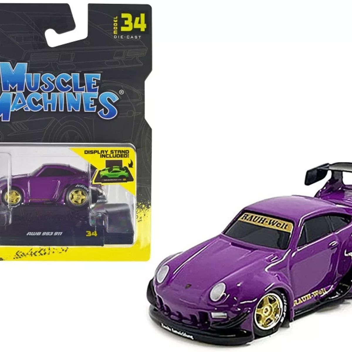 BBURAGO - Auto Coleccionable 1/64 RWB Porsche 993 911