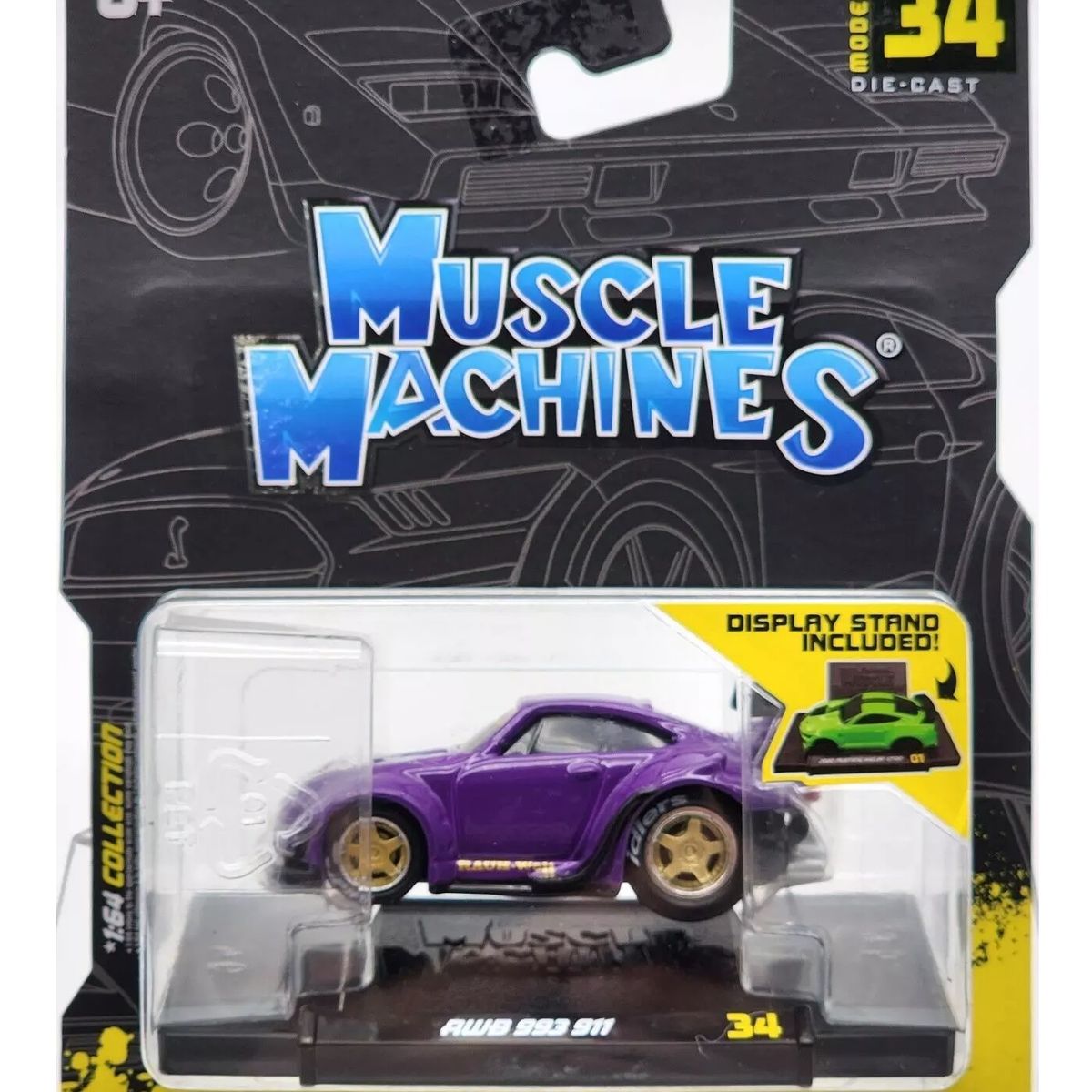 BBURAGO - Auto Coleccionable 1/64 RWB Porsche 993 911