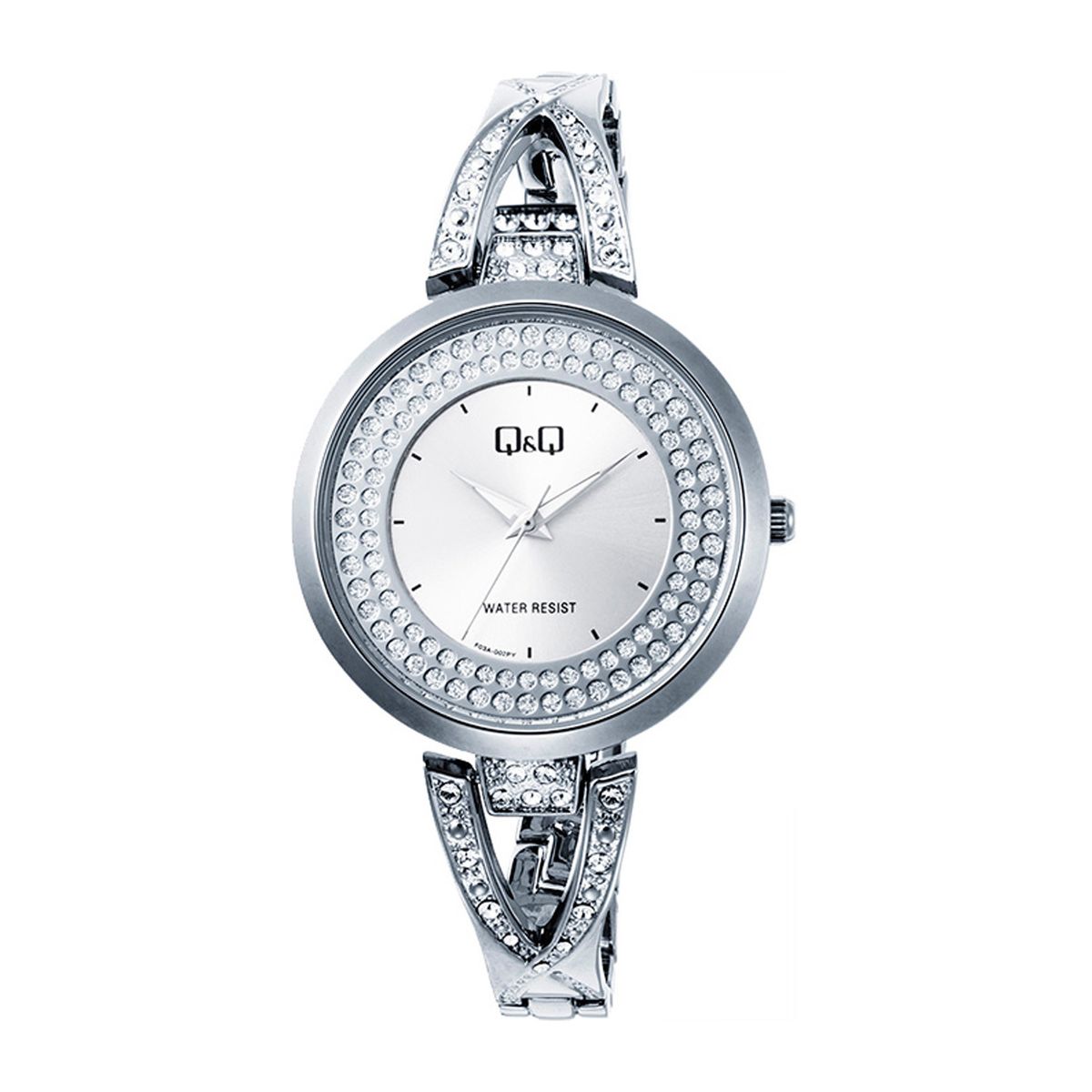 Q&Q - Reloj Q&Q Mujer Brazalete Con Brillantes Resistente Al Agua