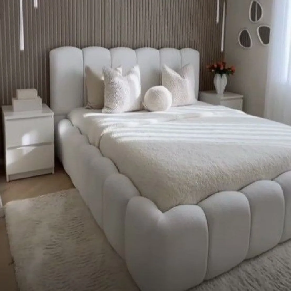 GENERICO - CAMA ALONDRA + CABECERA PRINCESA 2 PLAZAS CABECERA Y BASE CAMA