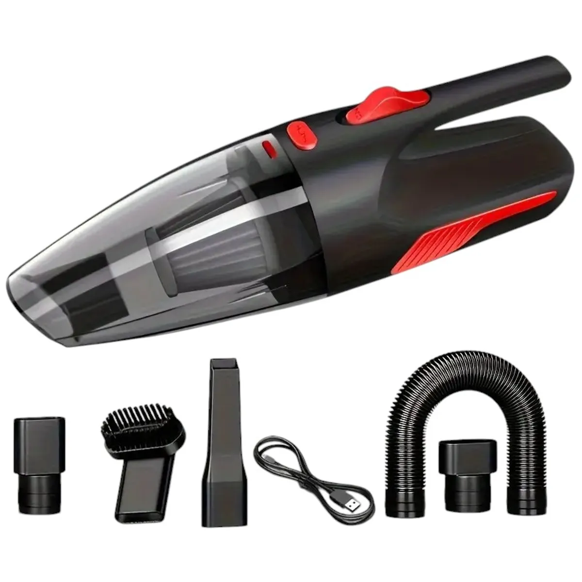 GENERICO - ASPIRADORA INALAMBRICA PORTATIL POTENTE PARA CARRO AUTO USB