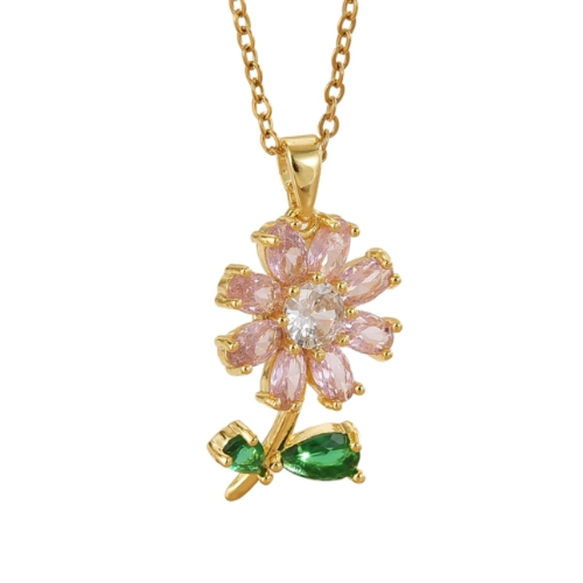 GENERICO - Collar Girasol Antiestrés giratorio Verde Mujer Regalo