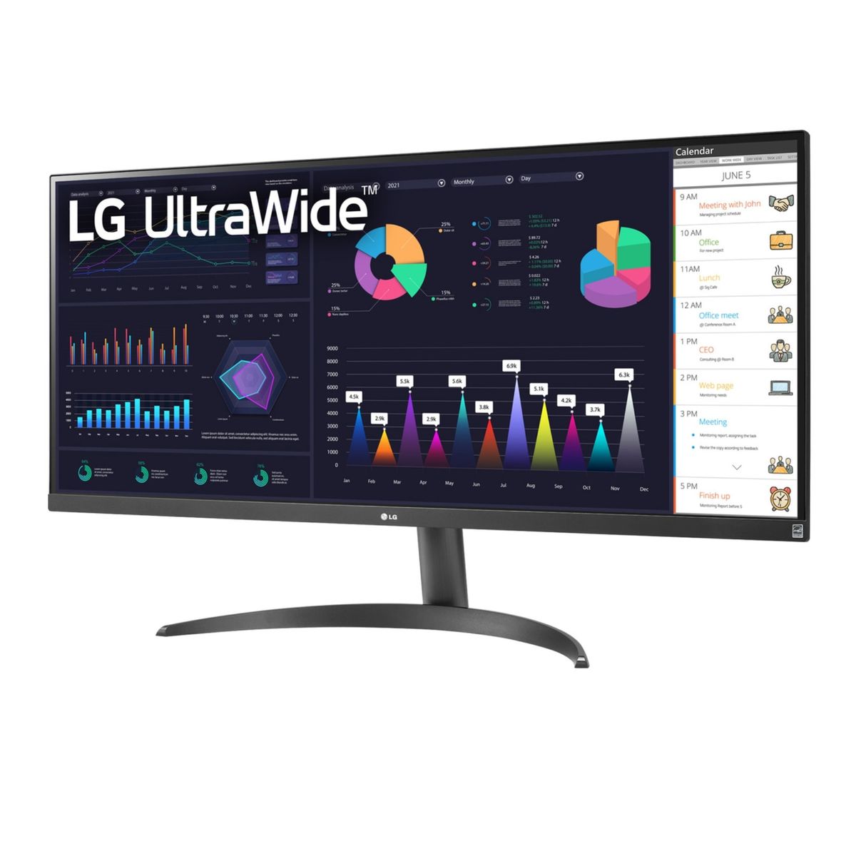 LG - MONITOR LG 34WQ500-B 34 UW-FHD 5MS 100HZ