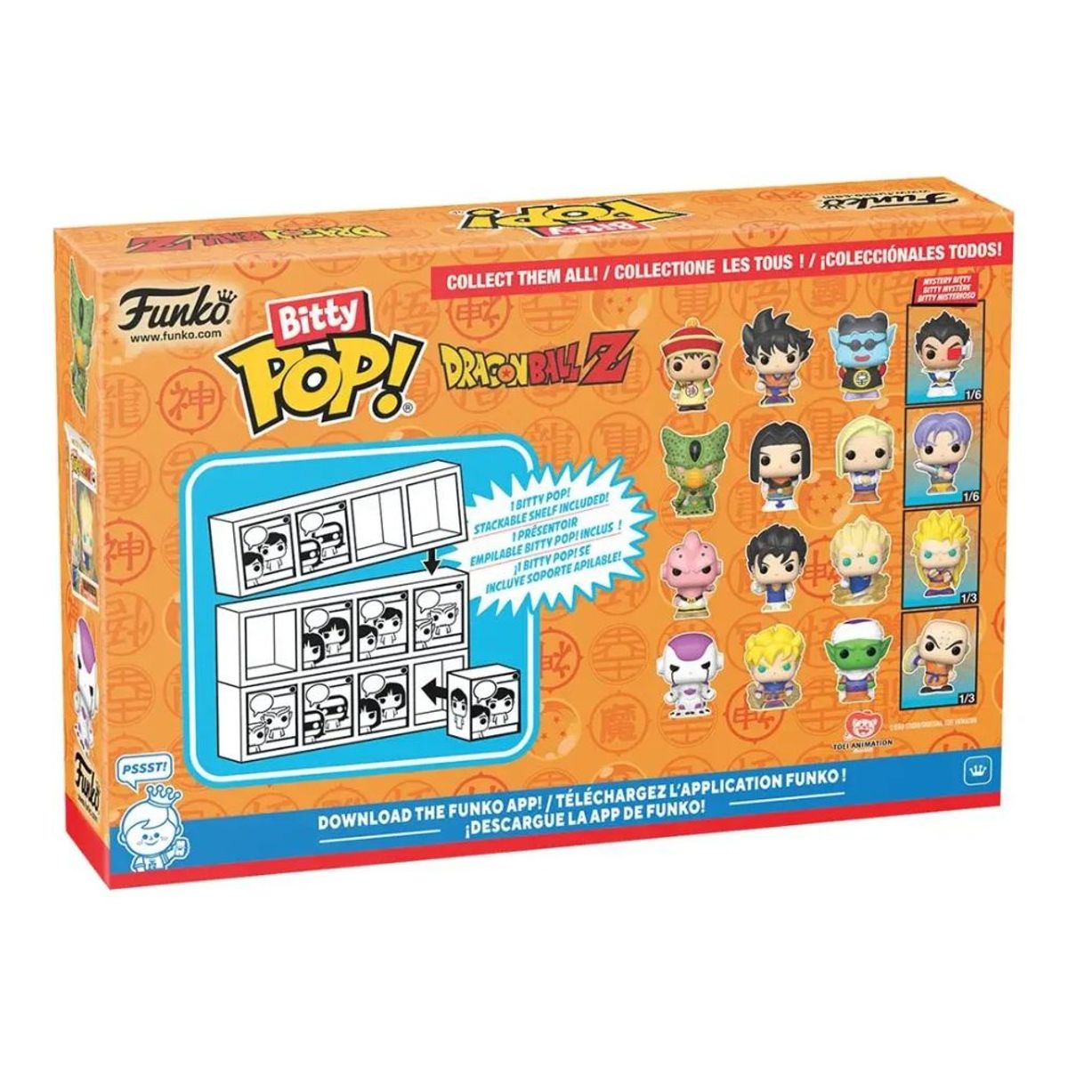 FUNKO - Miniaturas Bitty Pop Dragon Ball Z Gohan Goku 4Pk