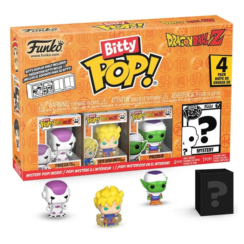 FUNKO - Miniaturas Funko Bitty Pop Dragon Ball Z Frieza 4 Pk