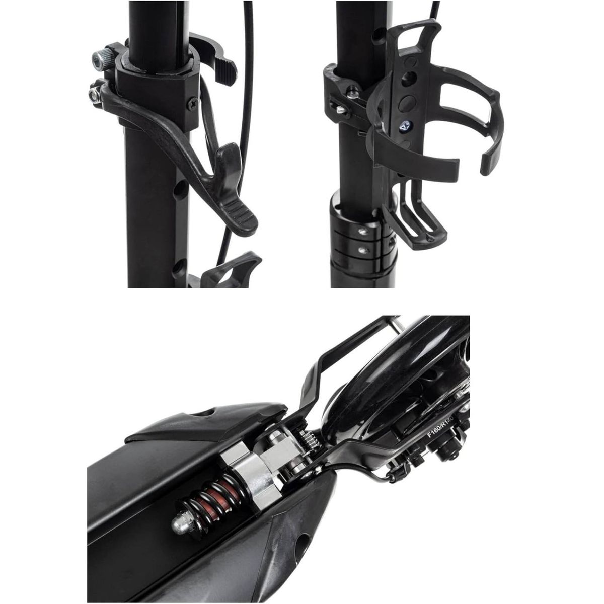 GENERICO - Scooter Urba Max para niño adulto color negro