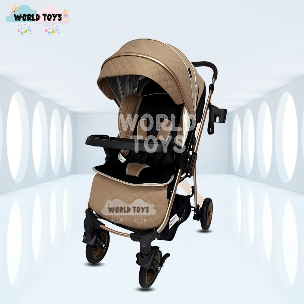 BABY - Coche Cuna de Lujo «HUMBERT» Beige