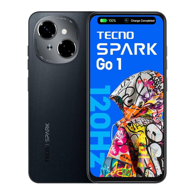 TECNO MOBILE - TECNO SPARK GO 1 - 64GB/3+3RAM STARTRAIL BLACK  REGISTRADO