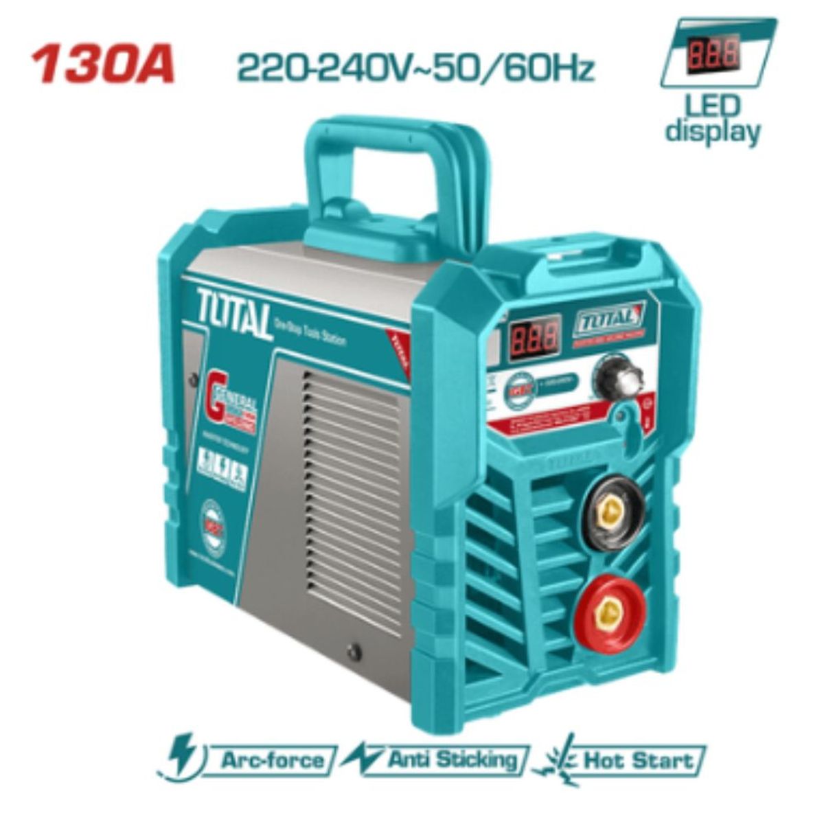 TOTAL TOOLS - Soldadora Inversora 130A con Led Display Total - TW213028