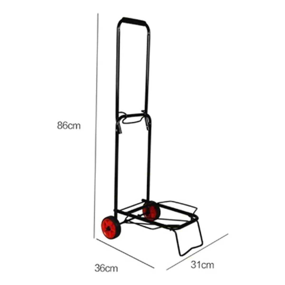 GENERICO - Carro Portátil Plegable Con Dos Ruedas Para Compras